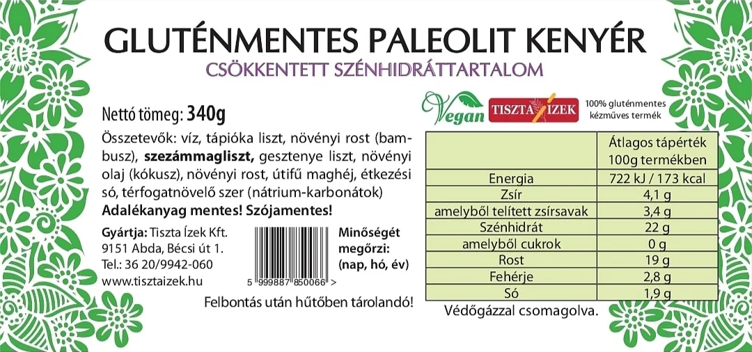 Gluténmentes kenyerek
